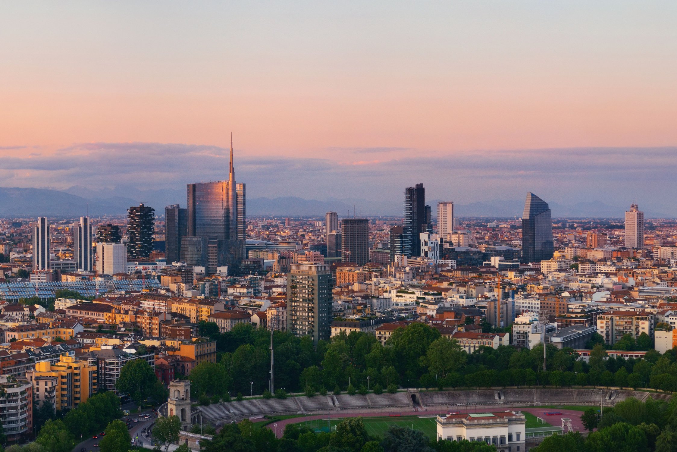 Milan City Skyline